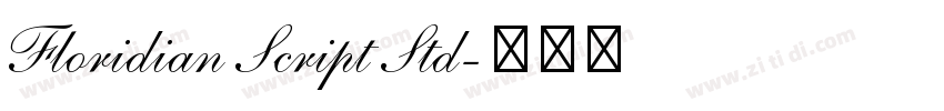 Floridian Script Std字体转换